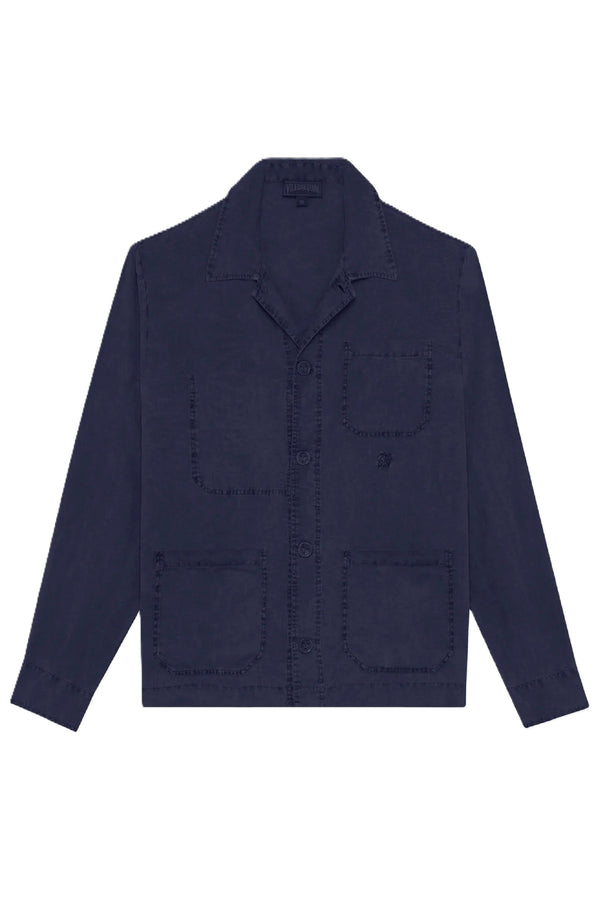 VILEBREQUIN Men Linen Solid Overshirt