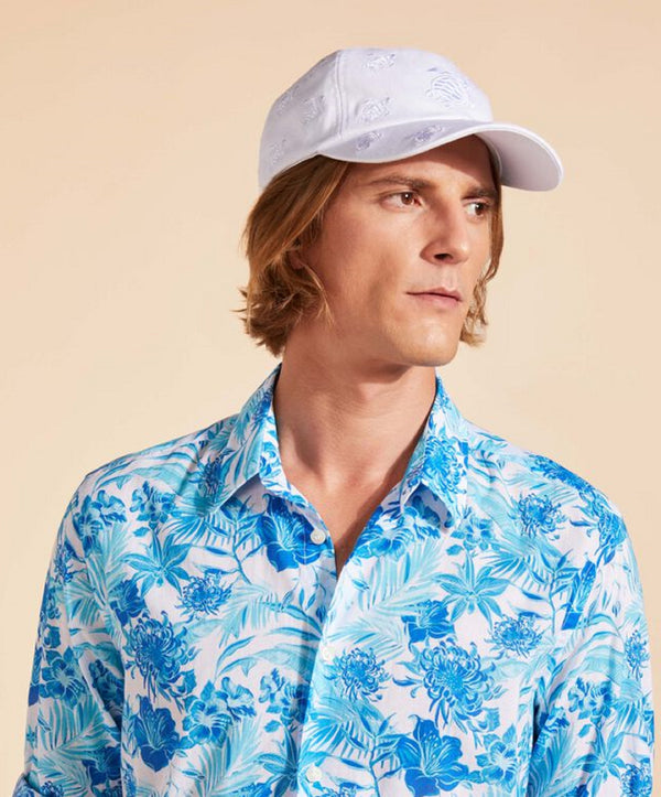 VILEBREQUIN Embroidered Cap Turtles All Over