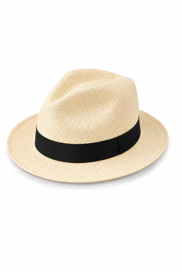 RONNEL Unisex City Model Natural with Black Band Hat