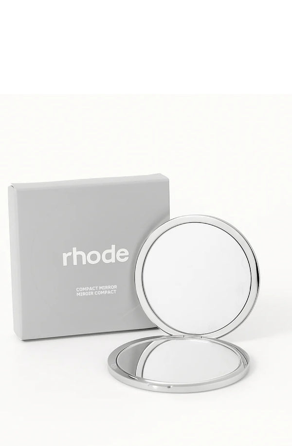 RHODE Women Compact Metal Mirror – Sleek Travel Beauty Accessory