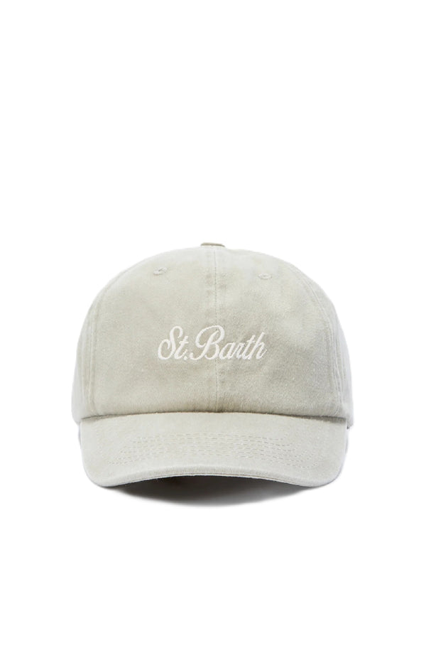 MC2 SAINT BARTH Men Baseball Cap Denim Embroidered Logo