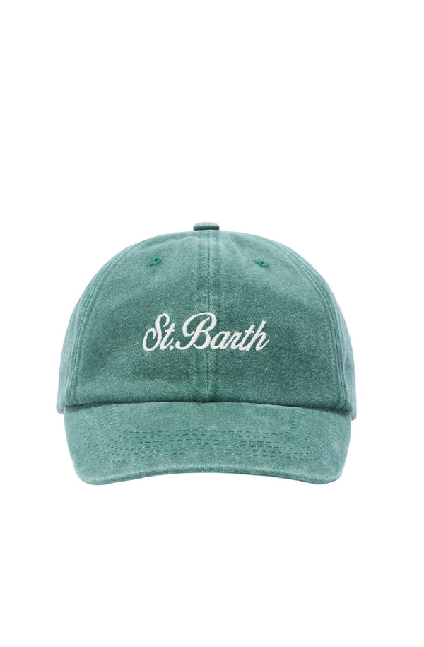MC2 SAINT BARTH Men Baseball Cap Denim Embroidered Logo