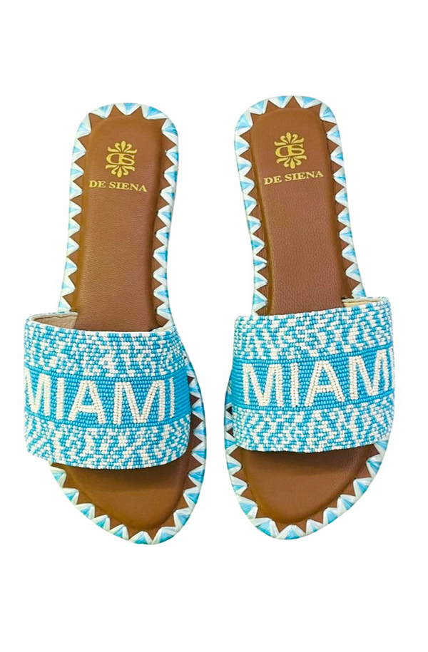 DE SIENA Women Miami Pool Blue Flats