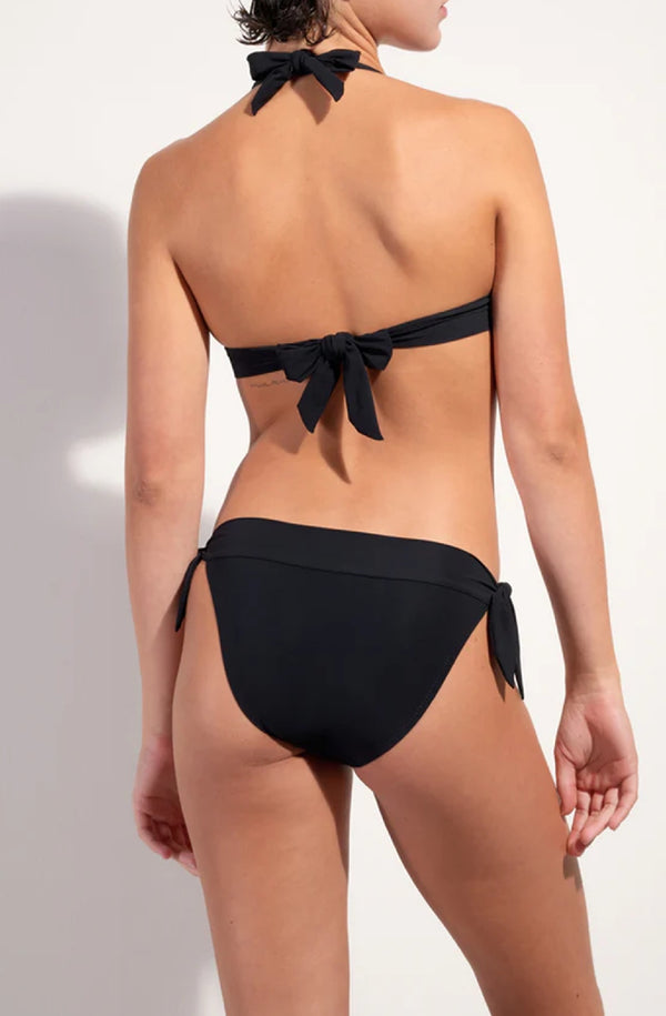 PAIN de SUCRE Women Diva Push-up Top and Diva Knots Black Bikini Bottom