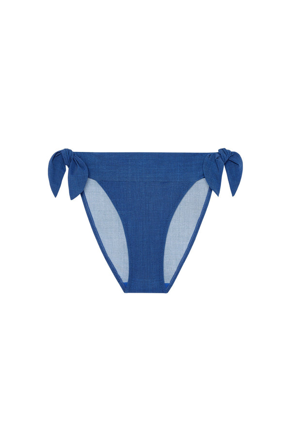 PAIN de SUCRE Women Fabia Single Wire Jean Top and Diva Knotted Bikini Bottom