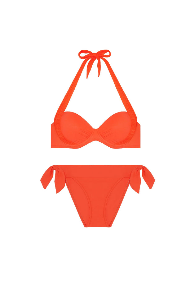 PAIN de SUCRE Women Django Underwire Top and Diva Tie-waist Bikini Bottom