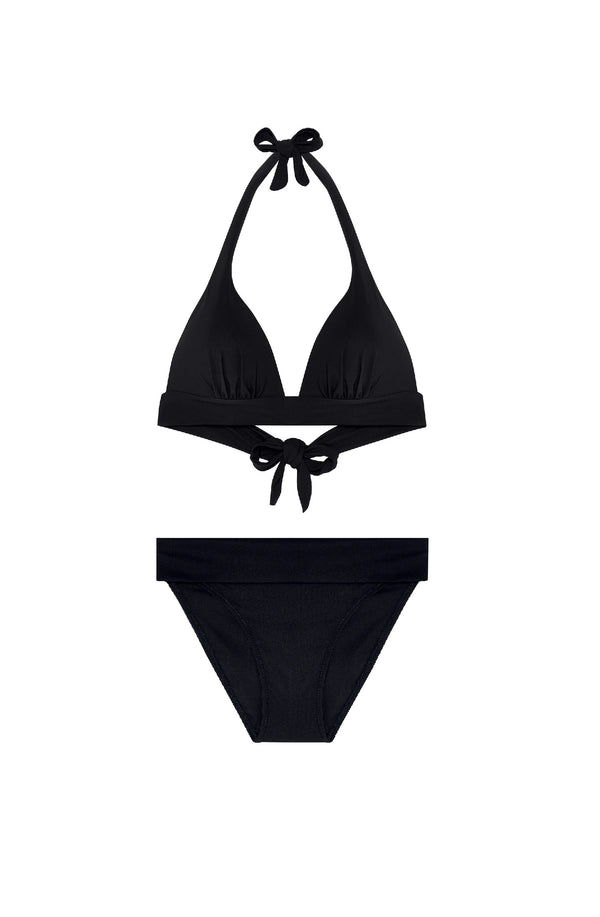 PAIN de SUCRE Women Donia Triangle Top and Tobago High-Waist Bikini Bottom