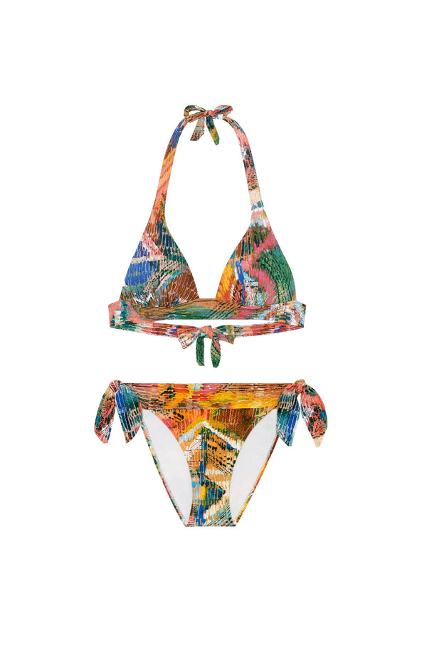 PAIN de SUCRE Women Donia Triangle Top and Diva Tie-Waist Bikini