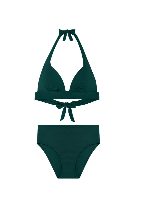 PAIN de SUCRE Women Donia Triangle Top and Tobago High-waist Bikini