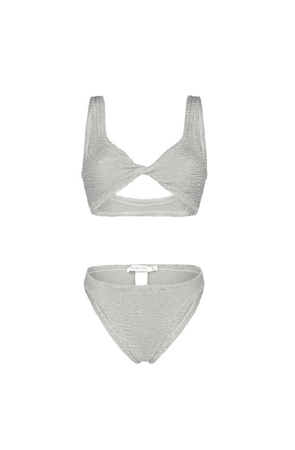 PARAMIDONNA Women Donika Grey Twist Bikini