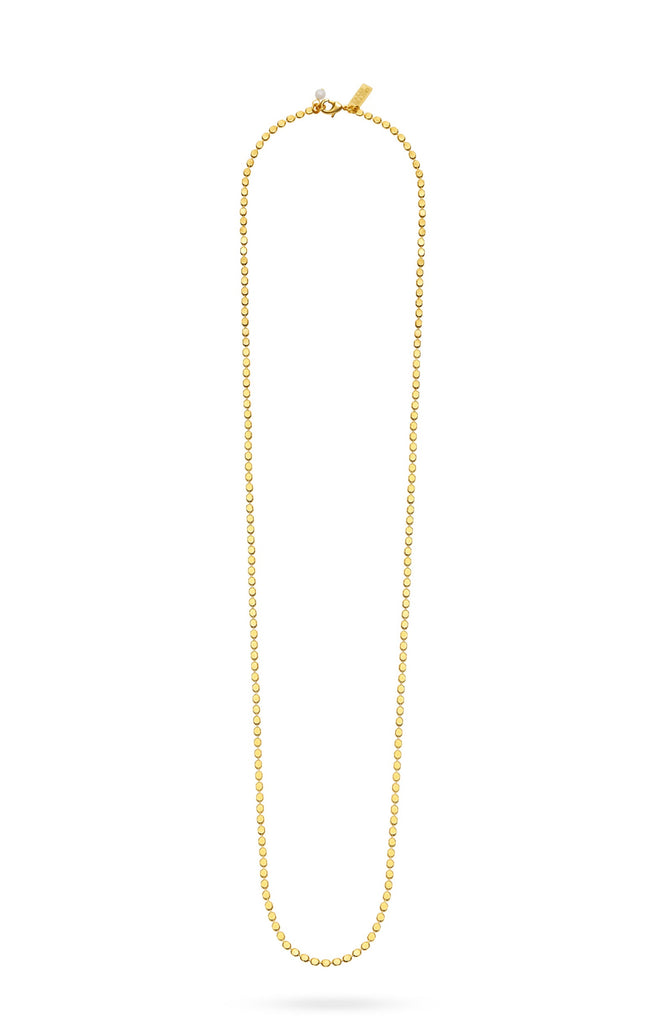 THALIS CHAIN Women Dot Chain Necklace Long- Gold
