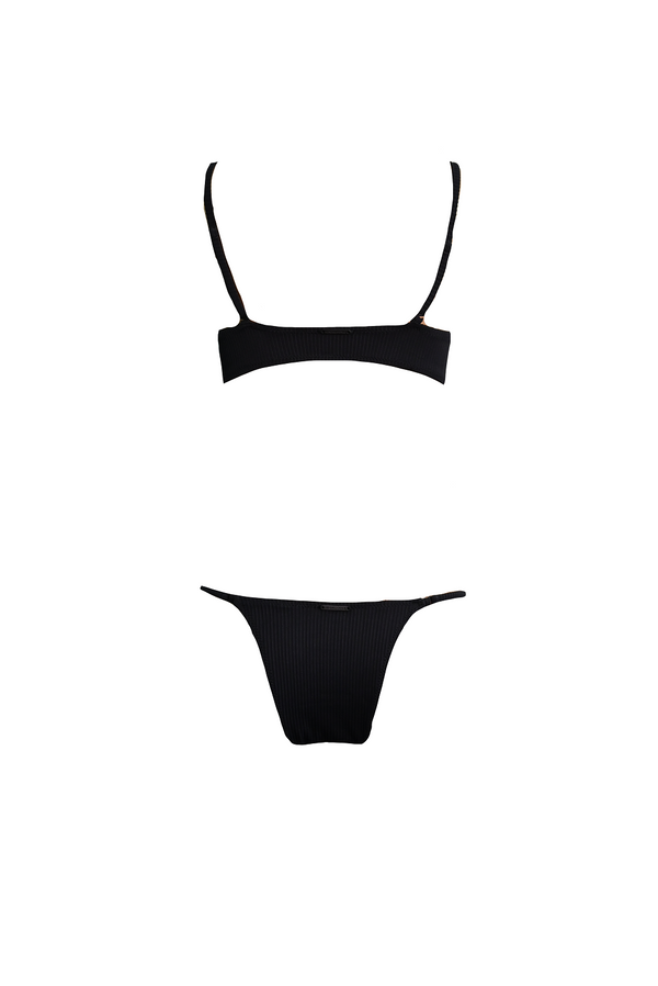 KENDALL AND KYLIE Women Bay Triangle Rib Bikini Top