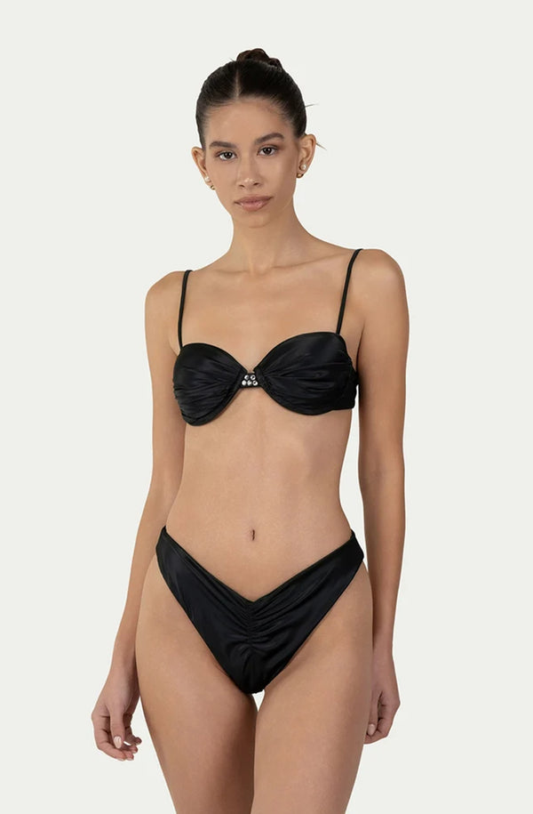 PARAMIDONNA Women Daisy Love Black Curve Bikini