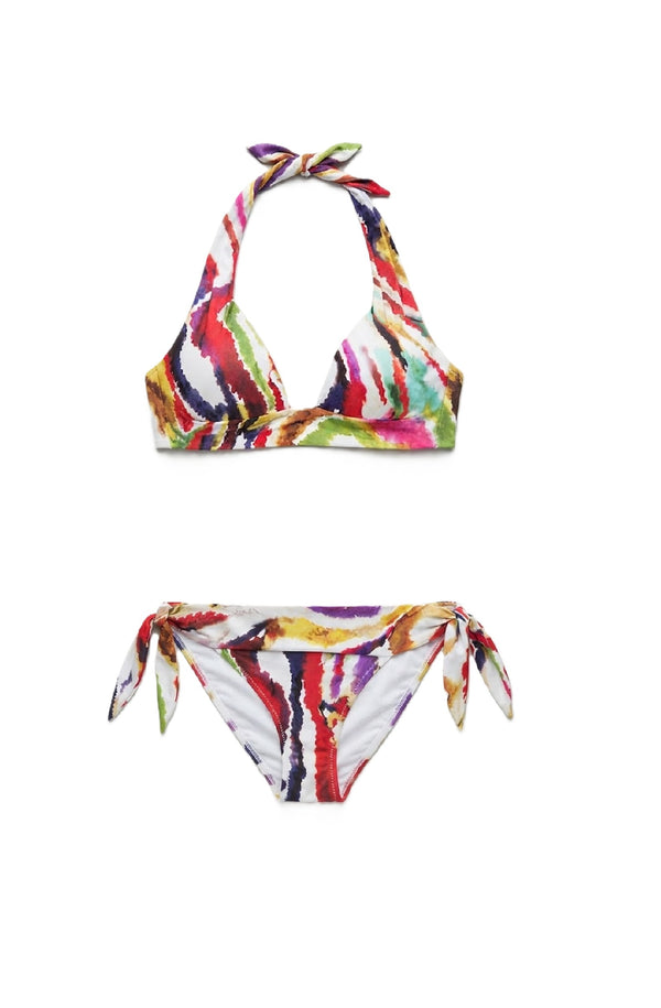 PAIN de SUCRE Women Diva Push-up Top  and Diva Tie-Waisted Bikini Bottom