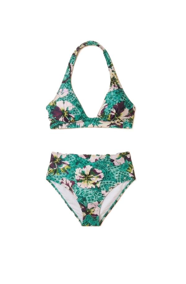 PAIN de SUCRE Women Donia Triangle Top and Tobago High-waist Primavera Bikini
