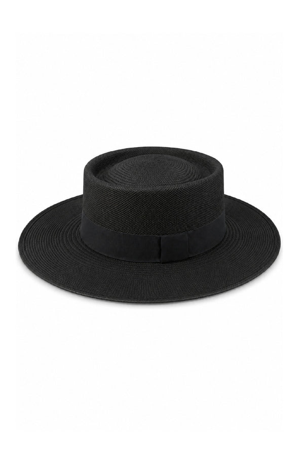 RONNEL Men Dumont Black with Black Band Hat
