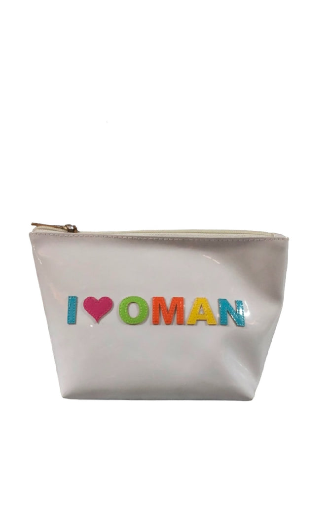 LOLO White Mini Avery Case with I LOVE OMAN