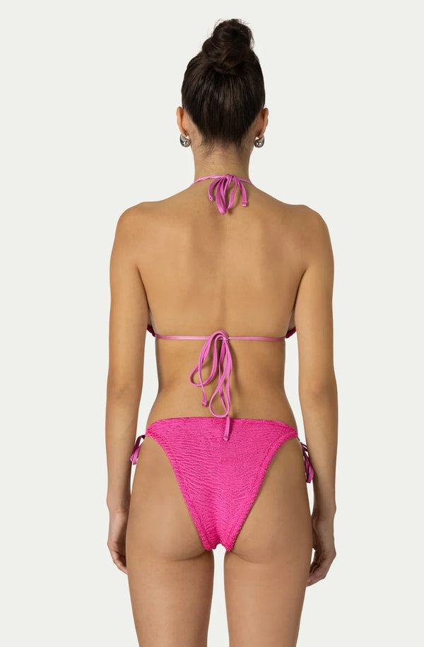 PARAMIDONNA Women Ema Fuchsia Side-Ties Bikini