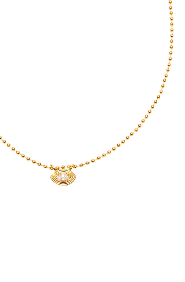 TALIS CHAINS Women Evil Eye Pendant On Ball Chain- CZ