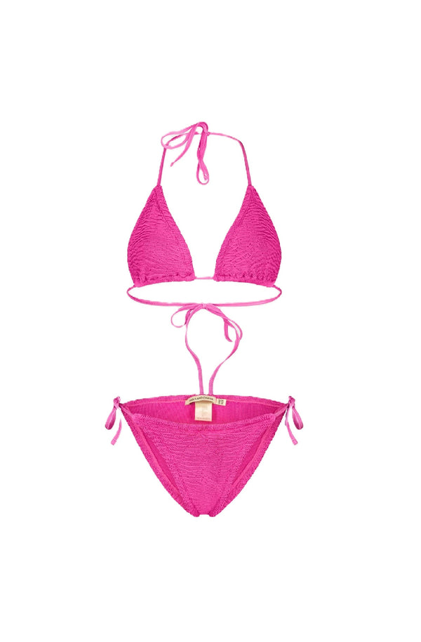 PARAMIDONNA Women Ema Fuchsia Side-Ties Bikini