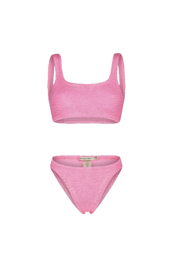 PARAMIDONNA Women Emily Bubblegum Sporty Bustier Bikini