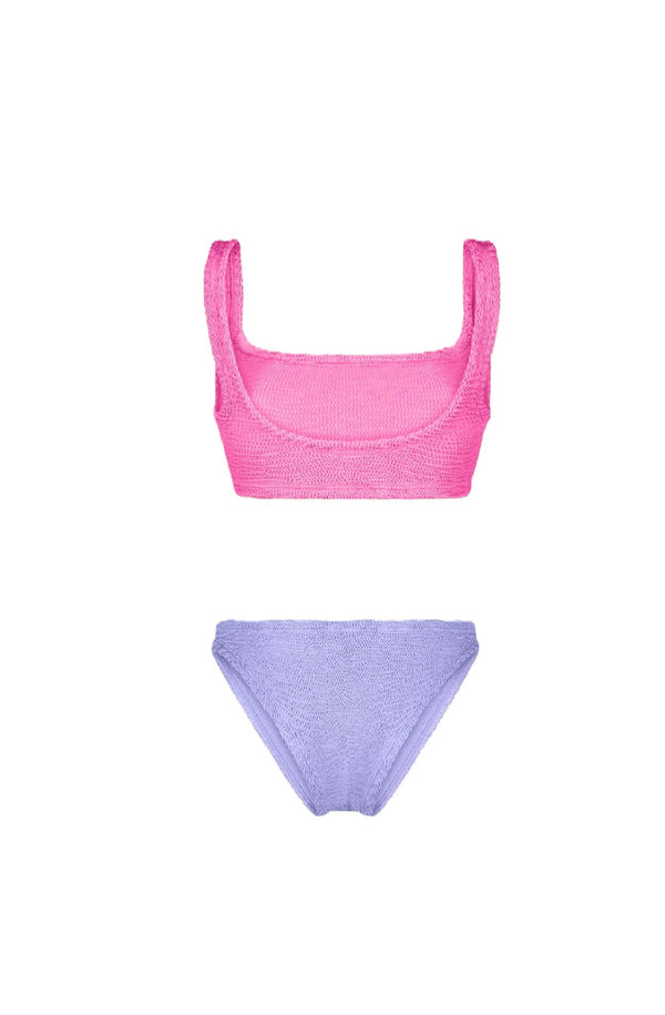 PARAMIDONNA Women Emiliy Creamy Violet Sporty Bustier Bikini
