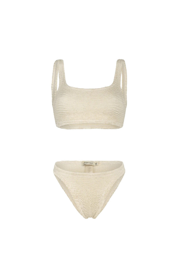 PARAMIDONNA Women Emily Ivory Sporty Bustier Bikini