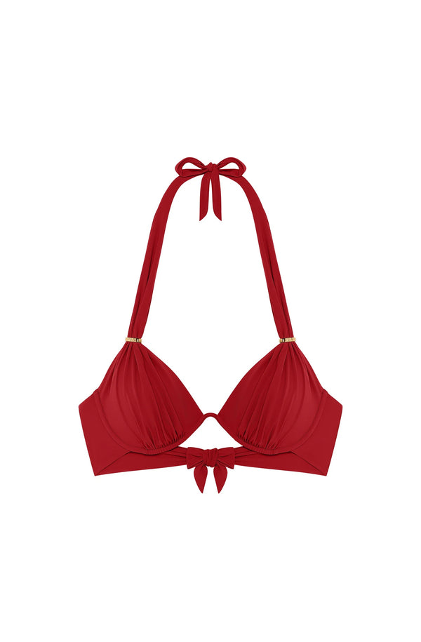 PAIN de SUCRE Women Fabia Underwired Top and Diva Tie-Waist Bikini Bottom
