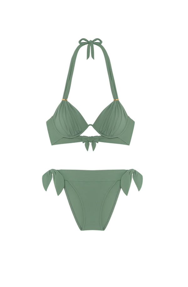 PAIN de SUCRE Women Fabia Mono-Underwire and Diva Ties-waist Bikini