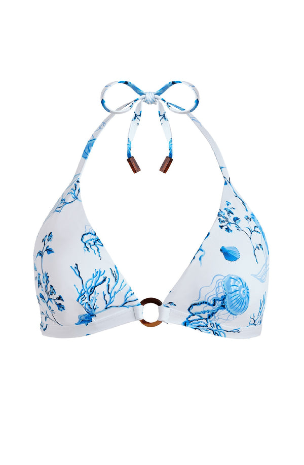 VILEBREQUIN Women Halter Bikini Top Medusa and Shells