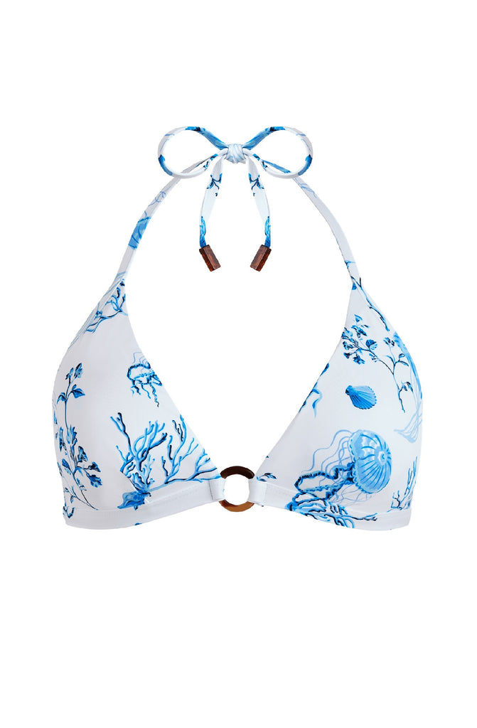 VILEBREQUIN Women Halter Bikini Top Medusa and Shells