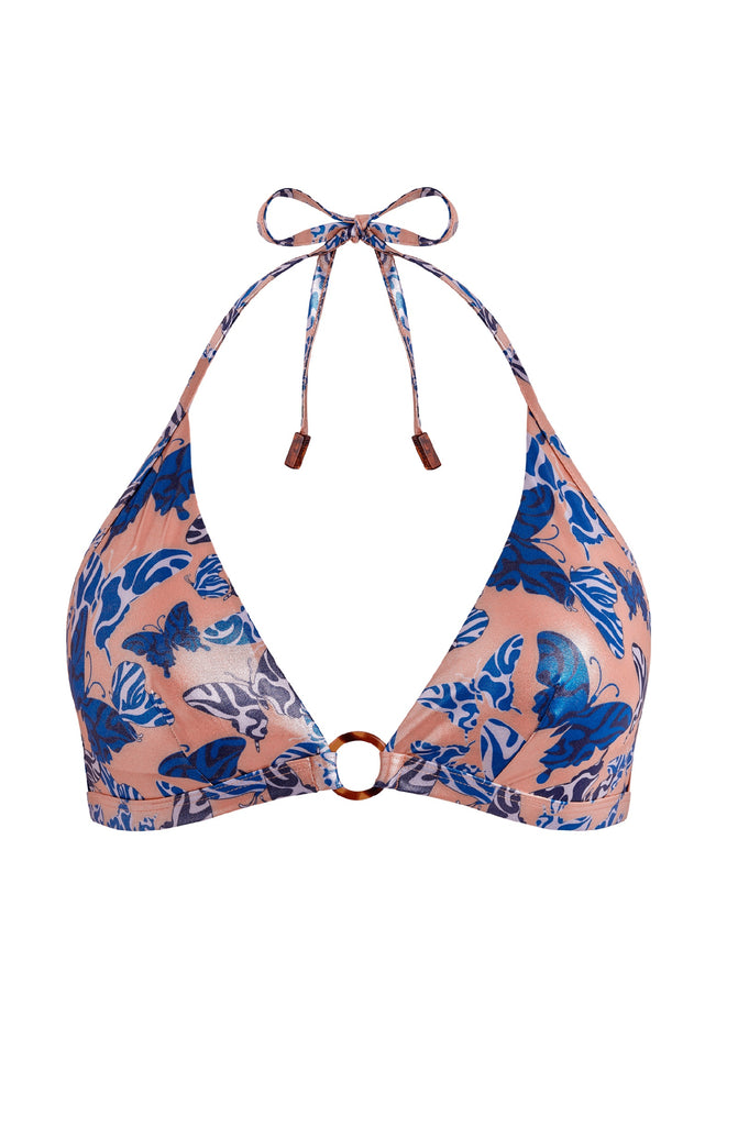 VILEBREQUIN Women Halter Bikini Top Disco Butterfly