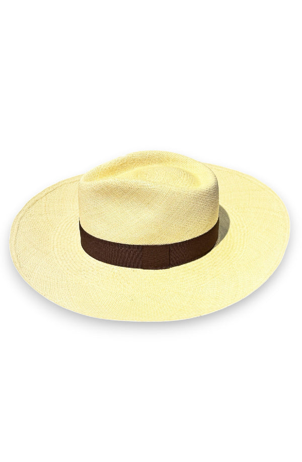 RONNEL Women Aguacate Natural with Brown Band Hat