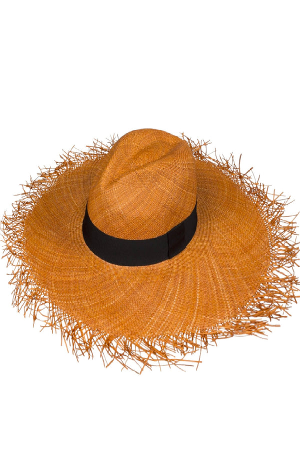 RONNEL Women Fedora Brown with Brayed Brim Hats