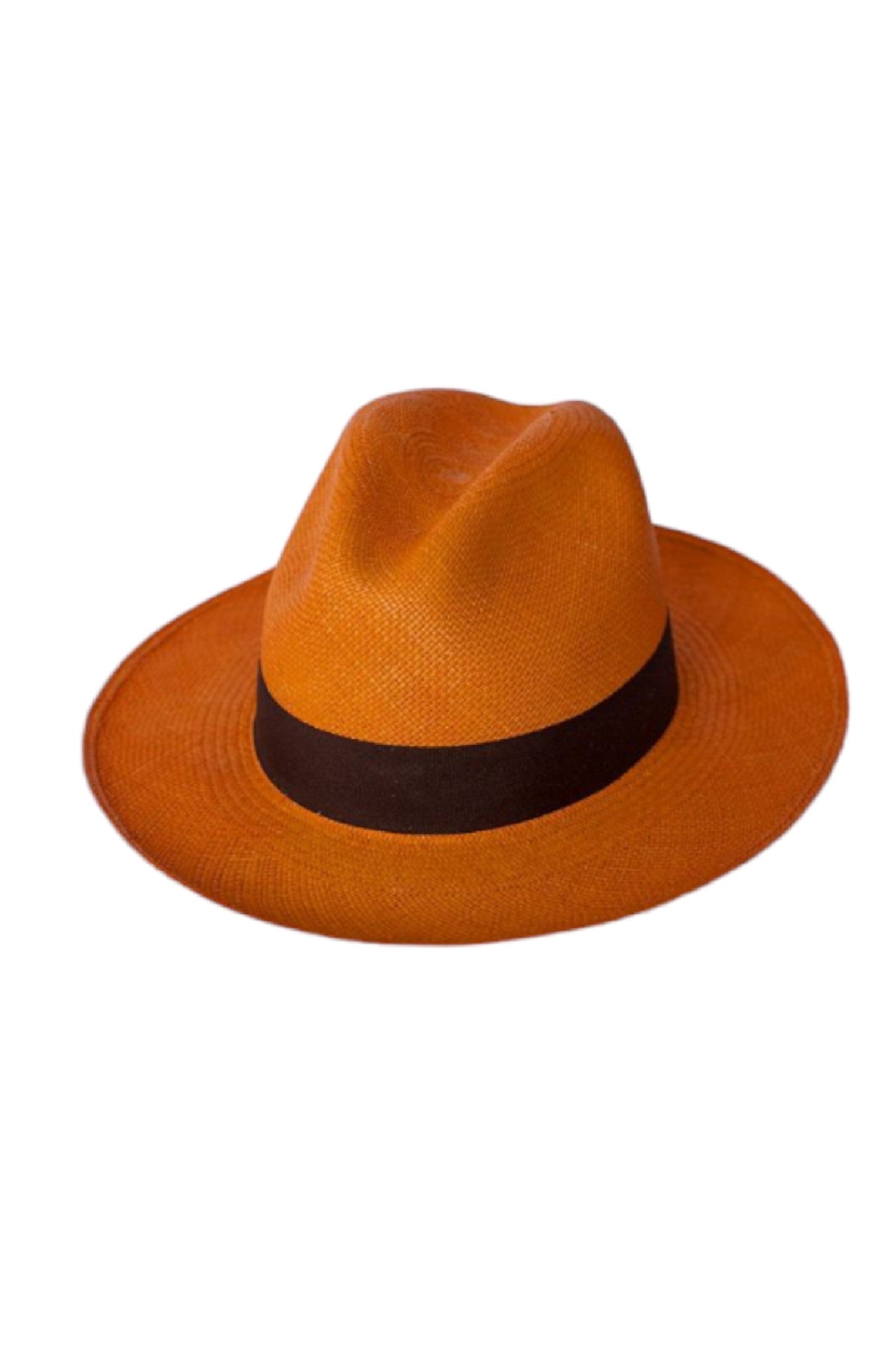 Orange Fedora Hat with Black Band Adult main image 2