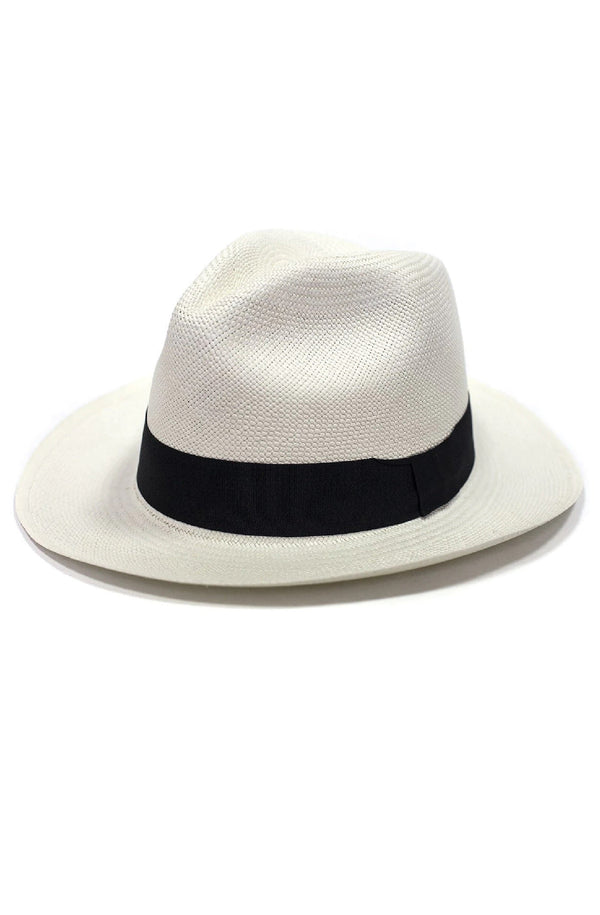 RONNEL Unisex Fedora White with Black Band Hat