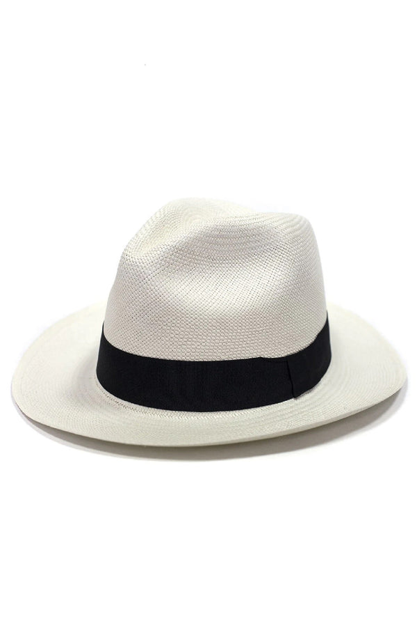 RONNEL Unisex Fedora White with Black Band Hat