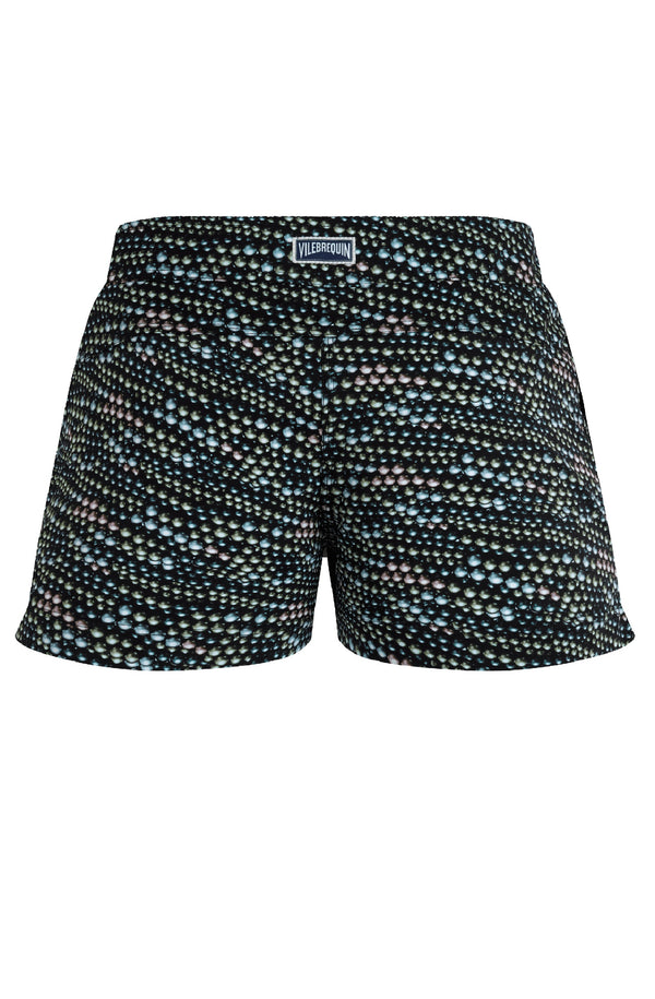 VILEBREQUIN Women Stretch Flat Belt Swim Shorts Pearl