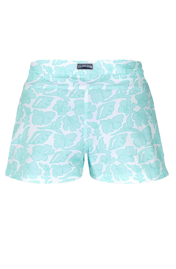 VILEBREQUIN  Women Stretch Flat Belt Swim Shorts Seashells
