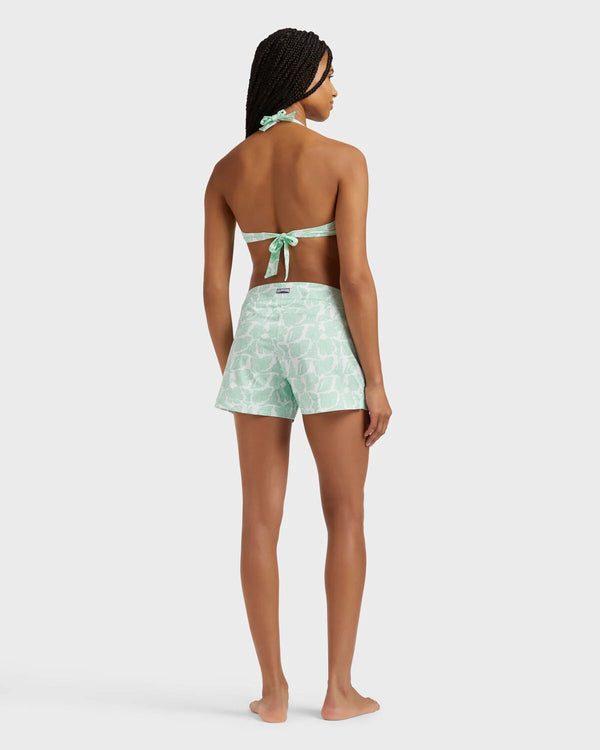 VILEBREQUIN  Women Stretch Flat Belt Swim Shorts Seashells
