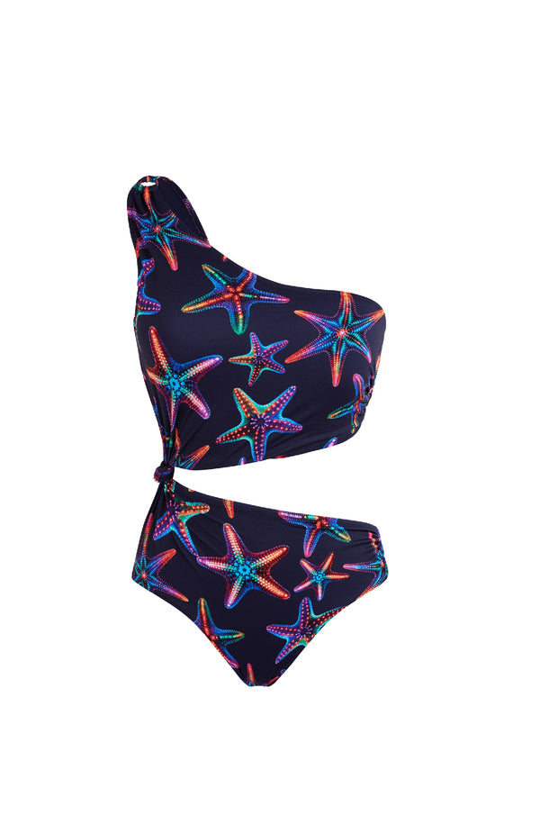 VILEBREQUIN Women Assemetric One-Piece Swimsuit Disco Stars