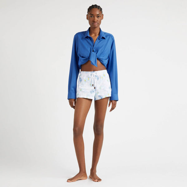 VILEBREQUIN Women Swim Shorts Embroidered Eyes of the Wind