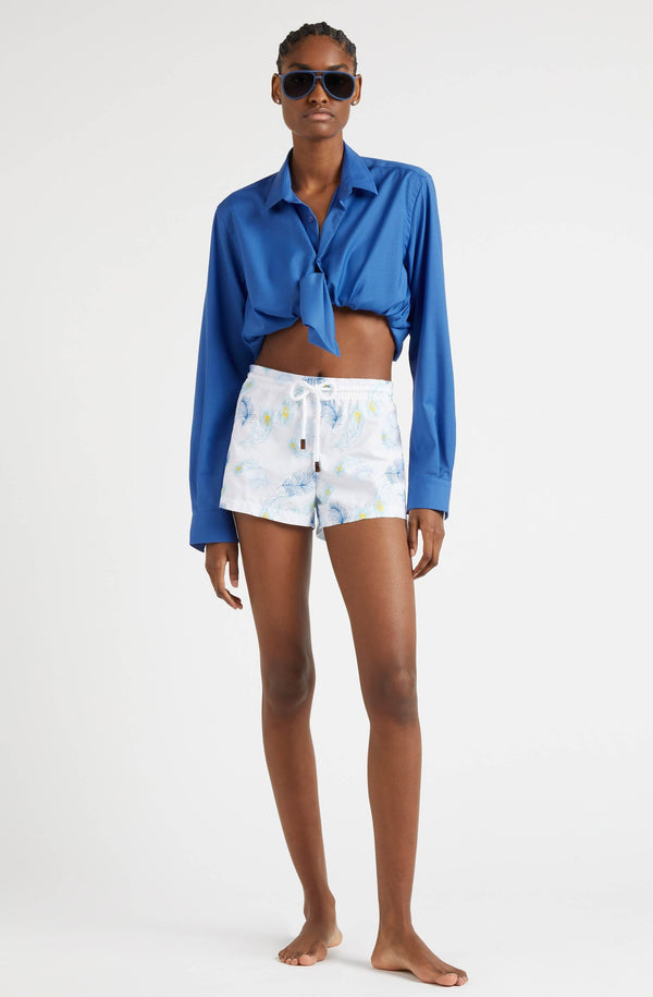 VILEBREQUIN Women Swim Shorts Embroidered Eyes of the Wind