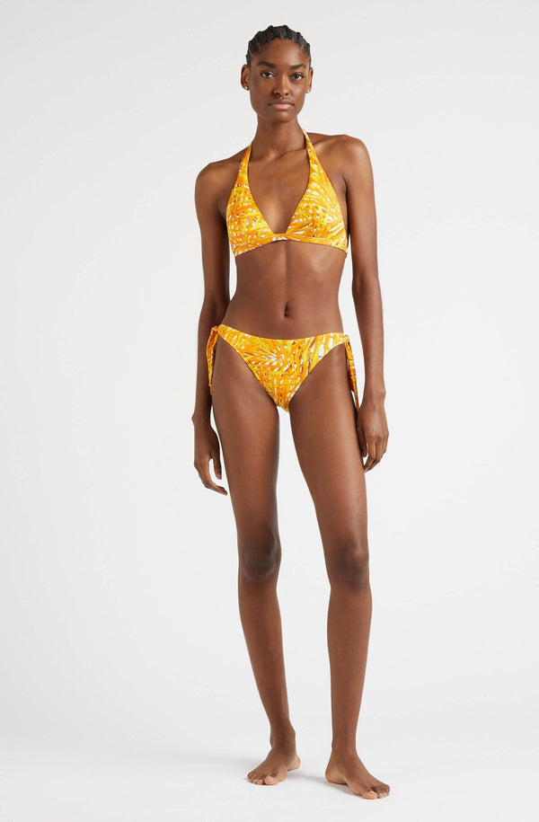 VILEBREQUIN Women Side Tie Bikini Bottom Palm Leaves