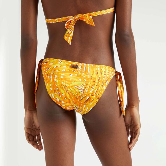 VILEBREQUIN Women Side Tie Bikini Bottom Palm Leaves