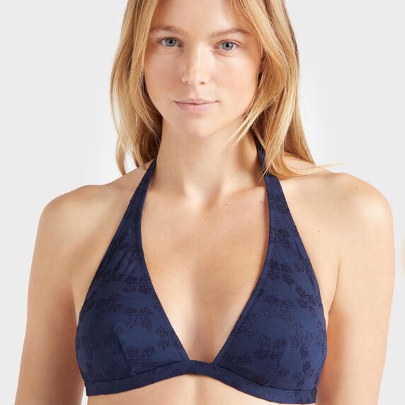 VILEBREQUIN Women Halter Bikini Top Turtles Monogram
