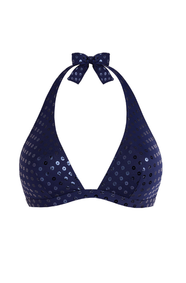 VILEBREQUIN Women Halter Bikini Top Relief Sparkling