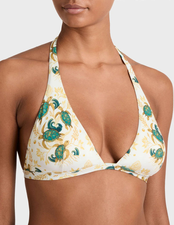 VILEBREQUIN Women Bikini Top Mangrove Turtles - Vilebrequin x Abu Dhabi