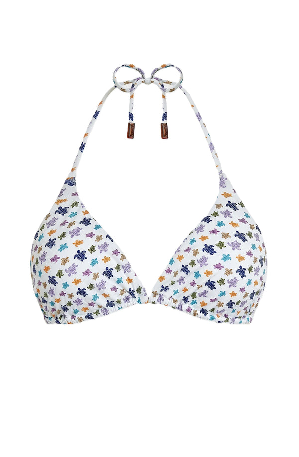 VILEBREQUIN Women Triangle Bikini Top Micro Ronde des Tortues