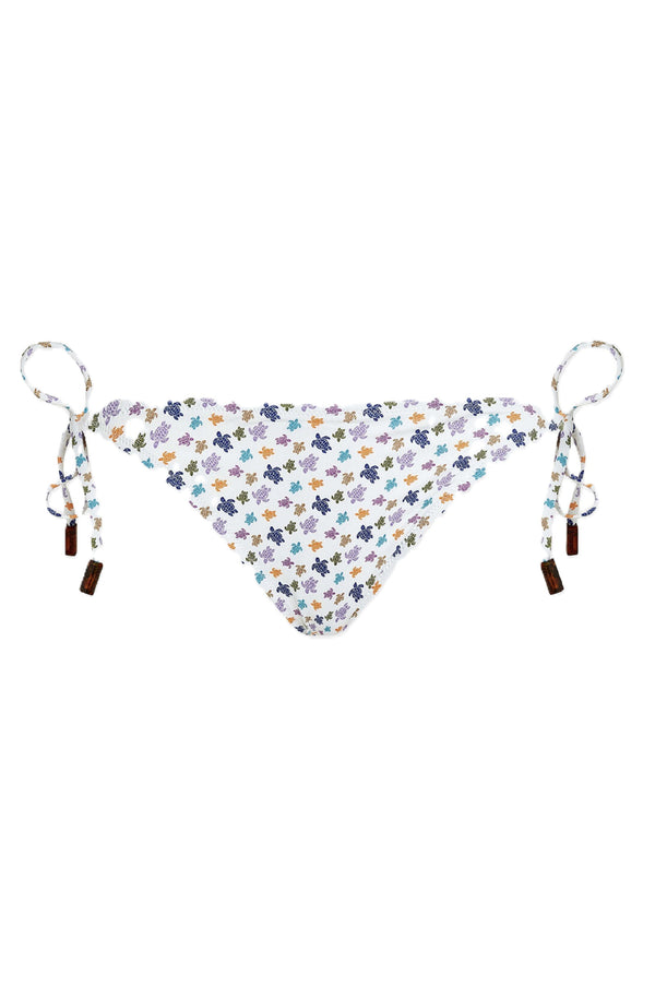 VILEBREQUIN Women Micro Ronde des Tortues Print Side Tie Strap Bikini Bottom